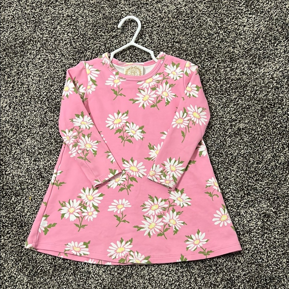 The Beaufort Bonnet Company Polly Play Dress Pink Daisy Print Dress